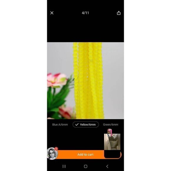 20glass beads+20 copper diomond spacers - Picture 2 of 12